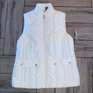 White winter vest